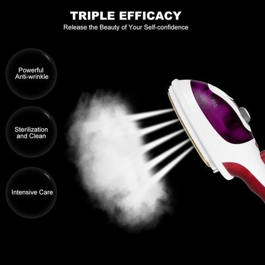 Portable Handheld Steamer for Wrinkle-Free Outfits Fast