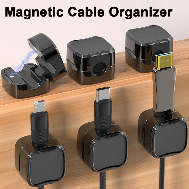 Magnetic Cable Organizer for Home Office and Gaming