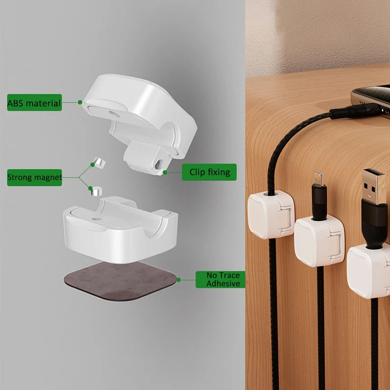 Magnetic Cable Organizer for Home Office and Gaming
